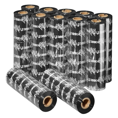 Artikelbild 7 für ZEBRA 3200 schwarz Thermo-Druckfolien, 12 Rollen, Artikelnummer 621413