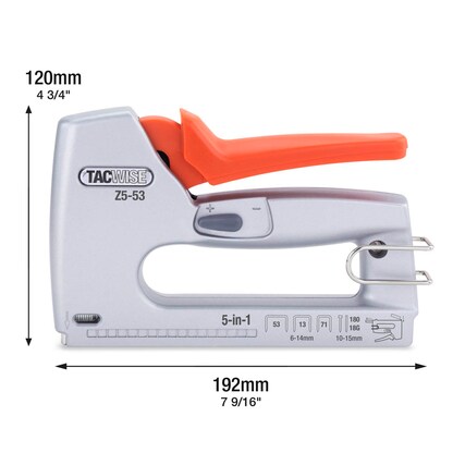 Artikelbild 2 für TACWISE™ Handtacker/-nagler Z-CT Heavy Duty silber / orange, 1 St., Artikelnummer 584579