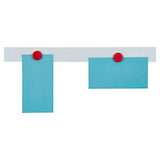 Artikelbild 1 für FRANKEN Magnetleiste weiß 5,0 x 50,0 cm, 10 St., Artikelnummer 783524