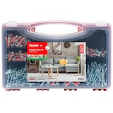 Artikelbild 1 für fischer Meister-Box Wohnraum 577158 Dübel- und Schrauben-Sortiment, 210-teilig, Artikelnummer 812386