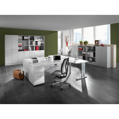 Artikelbild 4 für HAMMERBACHER Thekenaufsatz gerade, lichtgrau 108,0 x 32,0 x 35,0 cm, Artikelnummer 463034