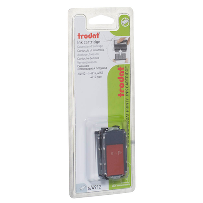 Artikelbild 2 für trodat Ersatzstempelkissen 6/4912/2 blau/rot 4,7 x 1,8 cm, 2 St., Artikelnummer 742197