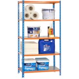 Artikelbild 1 für Simonrack Schwerlastregal SIMONCLICK 8435104912690 blau, orange, silber 90,0 x 40,0 x 180,0 cm, Artikelnummer 358867