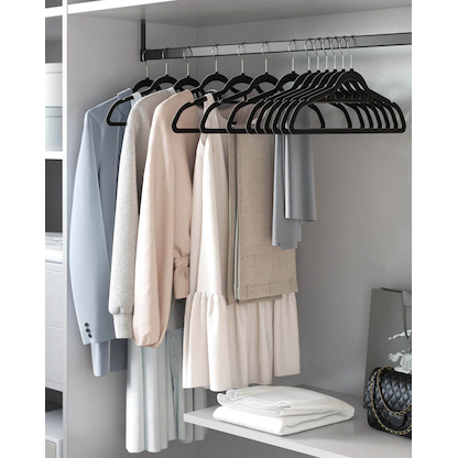 Artikelbild 2 für SONGMICS Kleiderbügel schwarz, 50 St., Artikelnummer 263059