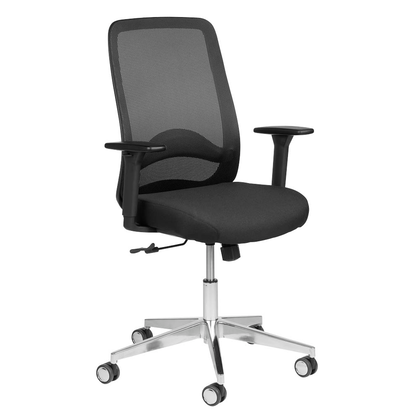 Artikelbild für Mayer Bürostuhl, 3280 Stoff schwarz, Gestell alu, Artikelnummer 322588