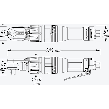 Artikelbild 3 für HAZET 9022-360 Druckluft-Ratschenschrauber-Set, Artikelnummer 583079