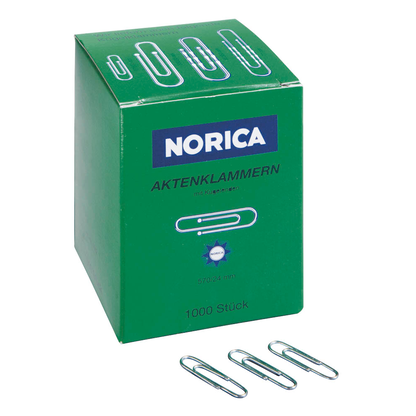 Artikelbild für NORICA Büroklammern silber verzinkt, 1.000 St., Artikelnummer 351682