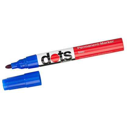 Artikelbild für dots Permanentmarker blau 1,5 - 3,0 mm, 1 St., Artikelnummer 835613