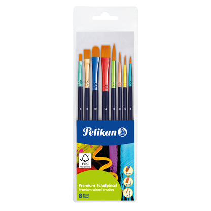 Artikelbild für Pelikan Premium Pinsel-Set Größe 3, 4, 6, 8, 10, 12, 8-teilig, Artikelnummer 928890