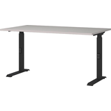 Artikelbild 1 für GERMANIA Bedano höhenverstellbarer Schreibtisch kaschmir rechteckig, C-Fuß-Gestell schwarz 140,0 x 80,0 cm, Artikelnummer 389219
