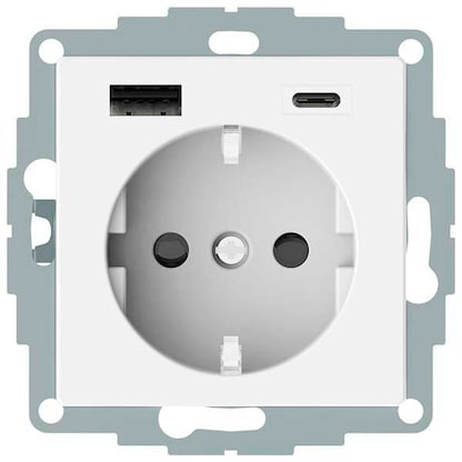 Artikelbild für MERTEN Steckdose mit USB-Anschluss, 1 St., Artikelnummer 176509