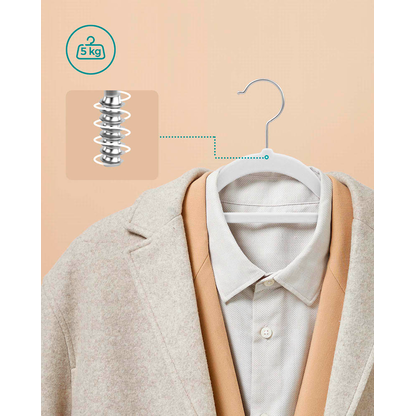 Artikelbild 5 für SONGMICS Kleiderbügel weiß, 50 St., Artikelnummer 262869