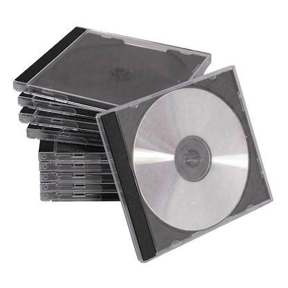 Artikelbild für MediaRange 1er CD-/DVD-Hüllen Jewel Cases schwarz, 10 St., Artikelnummer 415646