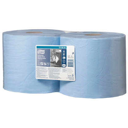 Artikelbild für TORK Putztuchrollen Advanced 440 3-lagig blau, 350 Blätter, 2 Rollen, Artikelnummer 499566