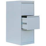 Artikelbild 1 für LÜLLMANN Hängeregistraturschrank lichtgrau 3 Schubladen 40,0 x 62,0 x 101,2 cm, 1 St., Artikelnummer 183497