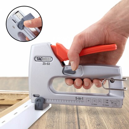 Artikelbild 5 für TACWISE™ Handtacker/-nagler Z-CT Heavy Duty silber / orange, 1 St., Artikelnummer 584579