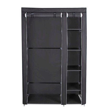 Artikelbild 6 für SONGMICS Kleiderschrank, LSF007G schwarz 110,0 cm x 45,0 cm³ x 175,0 cm, 1 St., Artikelnummer 760896