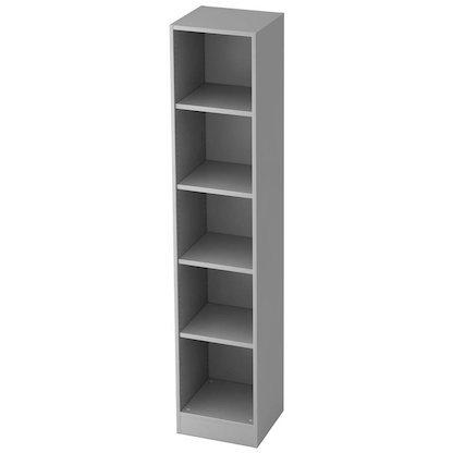 Artikelbild für HAMMERBACHER Aktenregal 6040 lichtgrau 40,6 x 40,0 x 200,4 cm, 1 St., Artikelnummer 866140