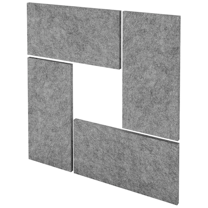 Artikelbild 2 für HAMMERBACHER Akustikpaneele Wand VAWP65/5, grau 4 x 32,5 x 65,0 cm, 4 St., Artikelnummer 660009