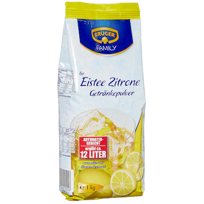 Artikelbild für KRÜGER Eistee Zitrone Getränkepulver 1,0 kg, Artikelnummer 177822