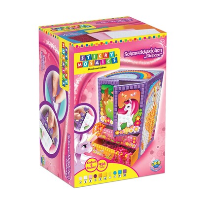Artikelbild 3 für invento Mosaiksticker-Set Schmuckkästchen Einhorn mehrfarbig, Artikelnummer 996557