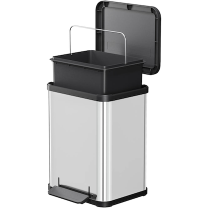 Artikelbild 2 für Hailo Öko uno Plus M Mülleimer 17,0 l silber, 1 St., Artikelnummer 353702