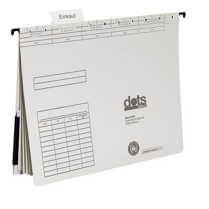 Artikelbild für dots Personalhefter Karton lichtgrau DIN A4 4x kaufmännische Heftung, 5 St., Artikelnummer 538603