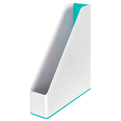 Artikelbild 3 für LEITZ Stehsammler WOW Duo Colour 53621051 perlweiß/eisblau Kunststoff, DIN A4, 1 St., Artikelnummer 312993