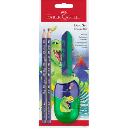 Artikelbild für FABER-CASTELL Schreibset Dino grün, Artikelnummer 589347