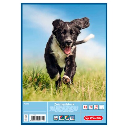 Artikelbild 2 für herlitz Zeichenblock DIN A3 100 g/qm, 20 Blatt, 1 Block, Artikelnummer 792909