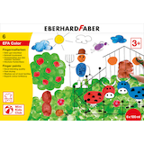 Artikelbild 1 für EBERHARD FABER EFA Color Fingerfarben farbsortiert 6x 100,0 ml, 6 St., Artikelnummer 419434