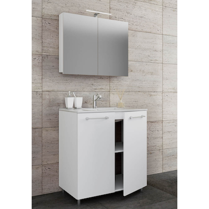 Artikelbild 5 für VCM my bath Badmöbel-Set 3-teilig Gilos 914345 weiß 80,0 x 46,0 x 86,0 cm, Artikelnummer 388857