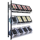 Artikelbild 1 für SCHULTE Anbauregal 37009-S schwarz, silber 130,0 x 30,0 x 180,0 cm, Artikelnummer 855888