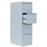 Artikelbild 1 für LÜLLMANN Hängeregistraturschrank lichtgrau 4 Schubladen 40,0 x 62,0 x 132,0 cm, 1 St., Artikelnummer 183539