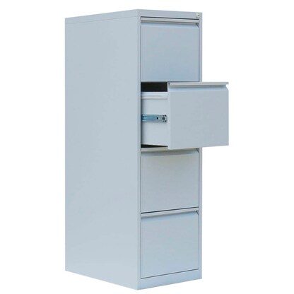 Artikelbild für LÜLLMANN Hängeregistraturschrank lichtgrau 4 Schubladen 40,0 x 62,0 x 132,0 cm, 1 St., Artikelnummer 183539