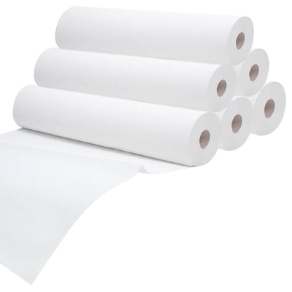 Artikelbild 4 für Meditrade® Ärztekrepp ROLLICEL® 1-lagig weiß 59,0 cm x 100,0 m, 6 Rollen, Artikelnummer 566101