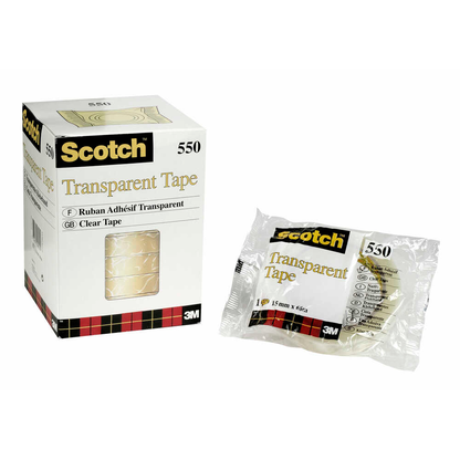Artikelbild für Scotch 550 Klebefilm transparent 15,0 mm x 66,0 m 10 Rollen, Artikelnummer 747727