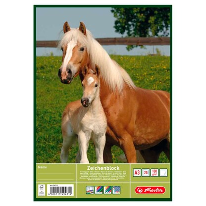 Artikelbild 3 für herlitz Zeichenblock DIN A3 100 g/qm, 20 Blatt, 1 Block, Artikelnummer 792909