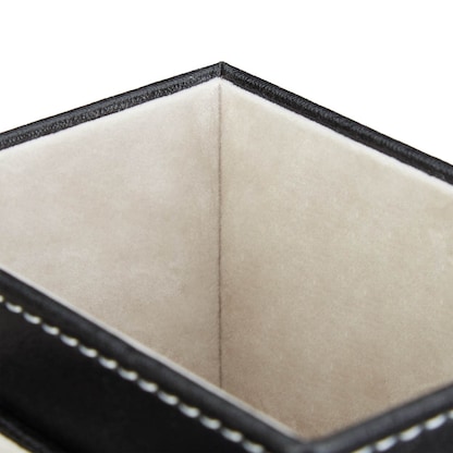 Artikelbild 7 für relaxdays Schreibtisch-Organizer schwarz Lederimitat 4 Fächer 18,0 x 12,0 x 10,0 cm, Artikelnummer 516611