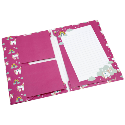 Artikelbild für artoz Briefpapier mit Briefhüllen Einhorn pink ca. DIN A5 80 g/qm 1 Pack, Artikelnummer 129139