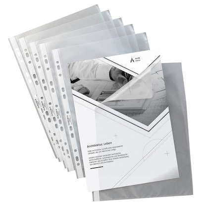 Artikelbild für DURABLE Prospekthüllen DIN A4 transparent genarbt 0,06 mm, 10 St., Artikelnummer 131193