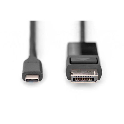 Artikelbild 2 für DIGITUS USB-C-Stecker/DisplayPort-Stecker Kabel AK-300334-020-S 2,0 m schwarz, 1 St., Artikelnummer 382487