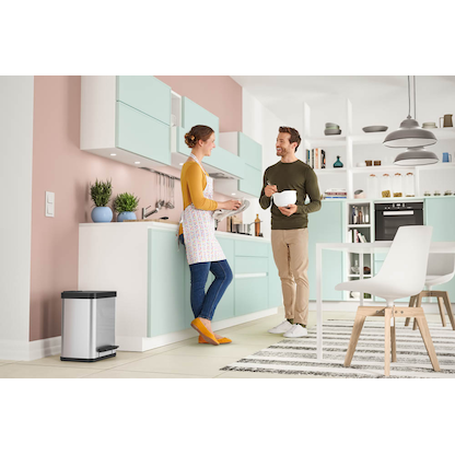 Artikelbild 6 für Hailo Öko uno Plus M Mülleimer 17,0 l silber, 1 St., Artikelnummer 353702