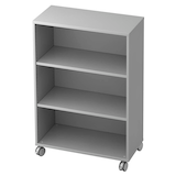 Artikelbild 1 für HAMMERBACHER Aktenregal Profi grau 80,0 x 40,0 x 117,2 cm, 1 St., Artikelnummer 429819