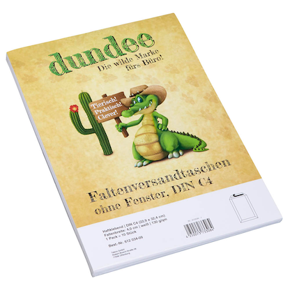 Artikelbild 5 für dundee Faltentaschen DIN C4 ohne Fenster weiß mit 4,0 cm Falte, 10 St., Artikelnummer 612034