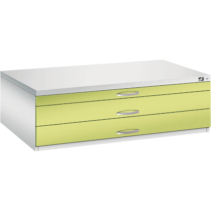 Artikelbild 4 für CP 7200 Planschrank clowngrün, lichtgrau 3 Schubladen 135,0 x 96,0 x 42,0 cm, 1 St., Artikelnummer 682839