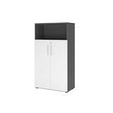 Artikelbild 1 für HAMMERBACHER Regalschrank FlexWall, VFW48T3KG/G/W/BS grafit, weiß 80,0 x 40,0 x 145,0 cm, 1 St., Artikelnummer 950044