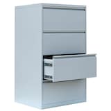 Artikelbild 1 für LÜLLMANN Hängeregistraturschrank lichtgrau 4 Schubladen 76,0 x 62,0 x 132,0 cm, 1 St., Artikelnummer 183584
