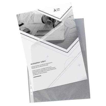 Artikelbild 3 für DURABLE Prospekthüllen DIN A4 transparent genarbt 0,06 mm, 10 St., Artikelnummer 131193