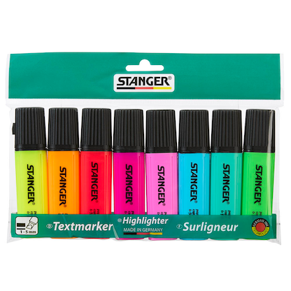 Artikelbild für STANGER Textmarker farbsortiert, 8 St., Artikelnummer 436596
